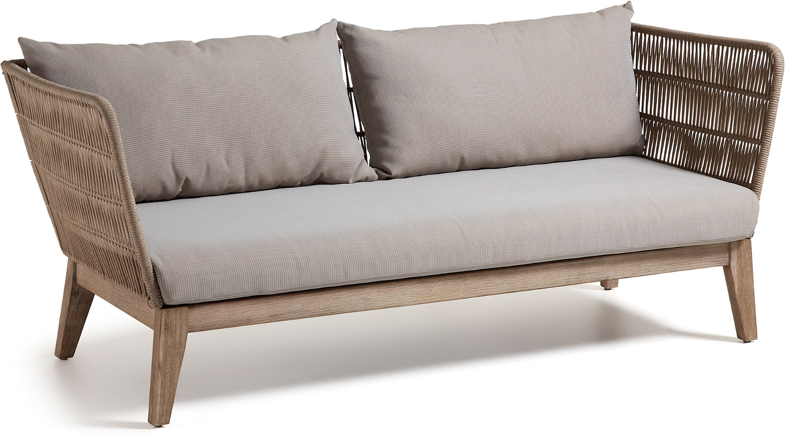 Beige/natur/grå Udendørs Sofa med Puder - Kave Home Belleny