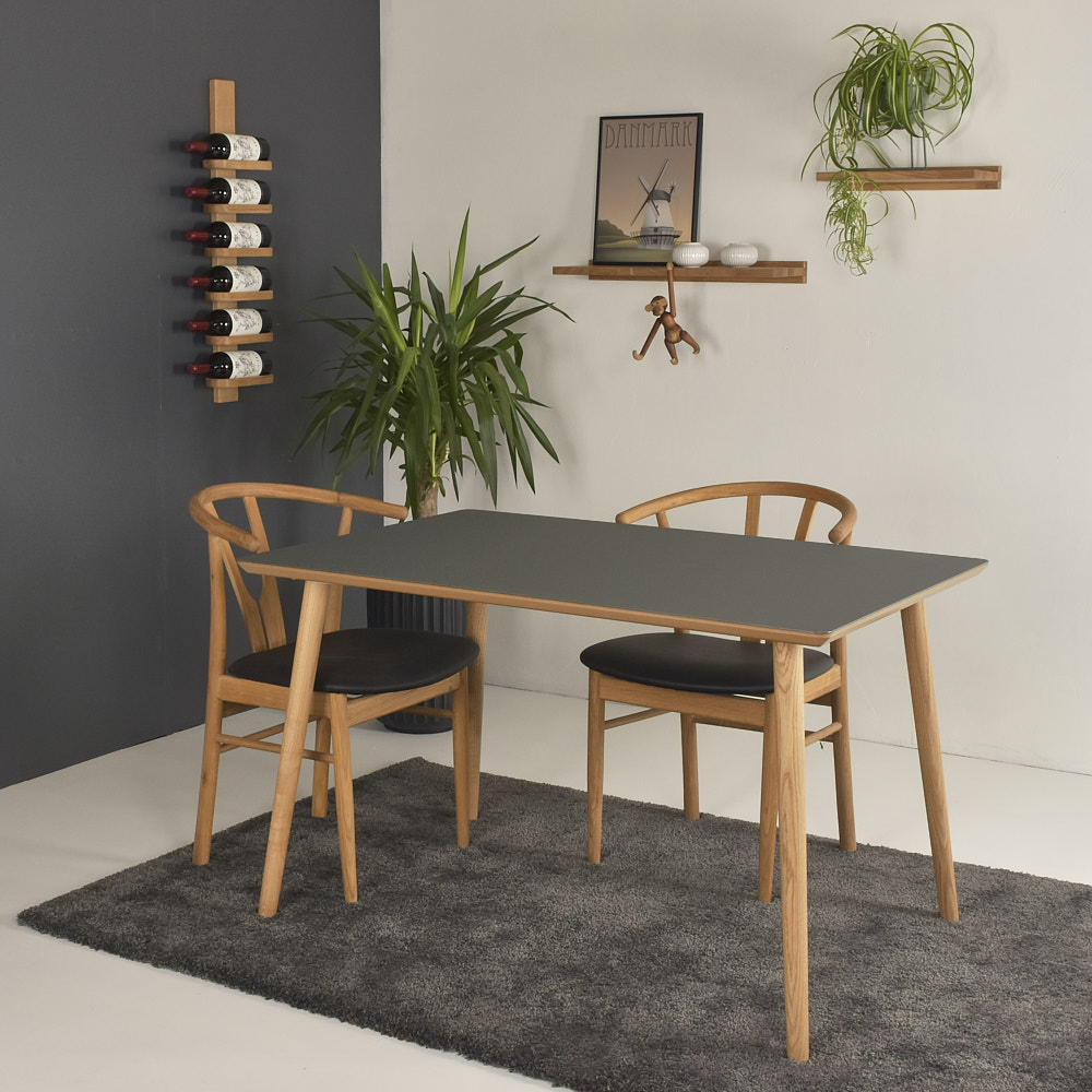 Wilma Spisebord i Grå Linoleum - Elegant Design til Hjemmet