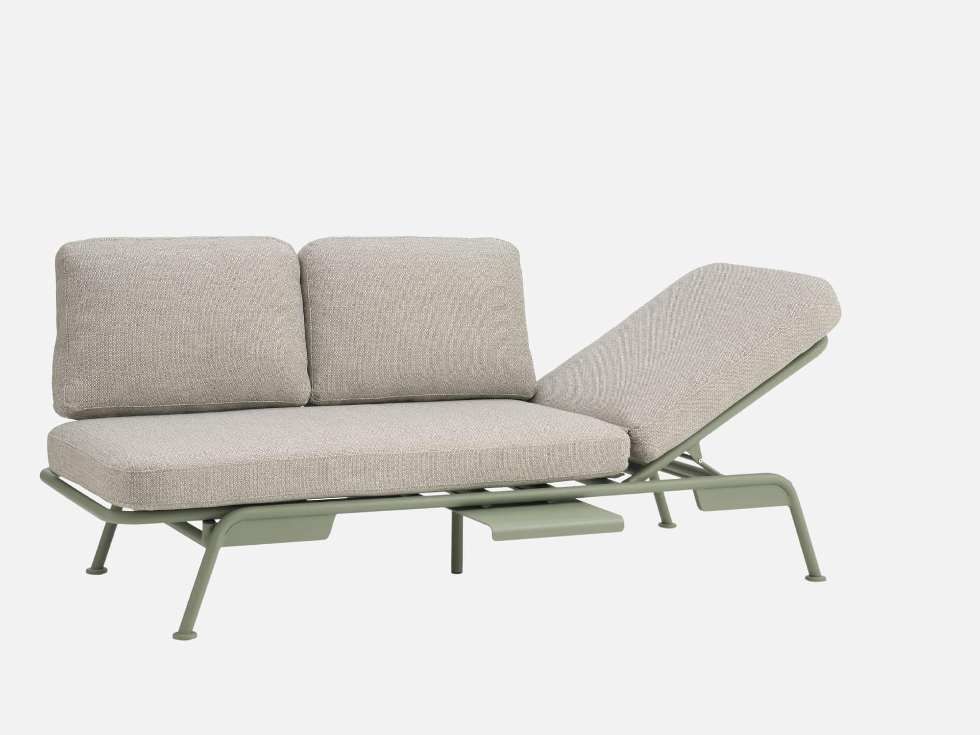 Multifunktionel Santor Loungesofa i Oliven - Komfort og Stil