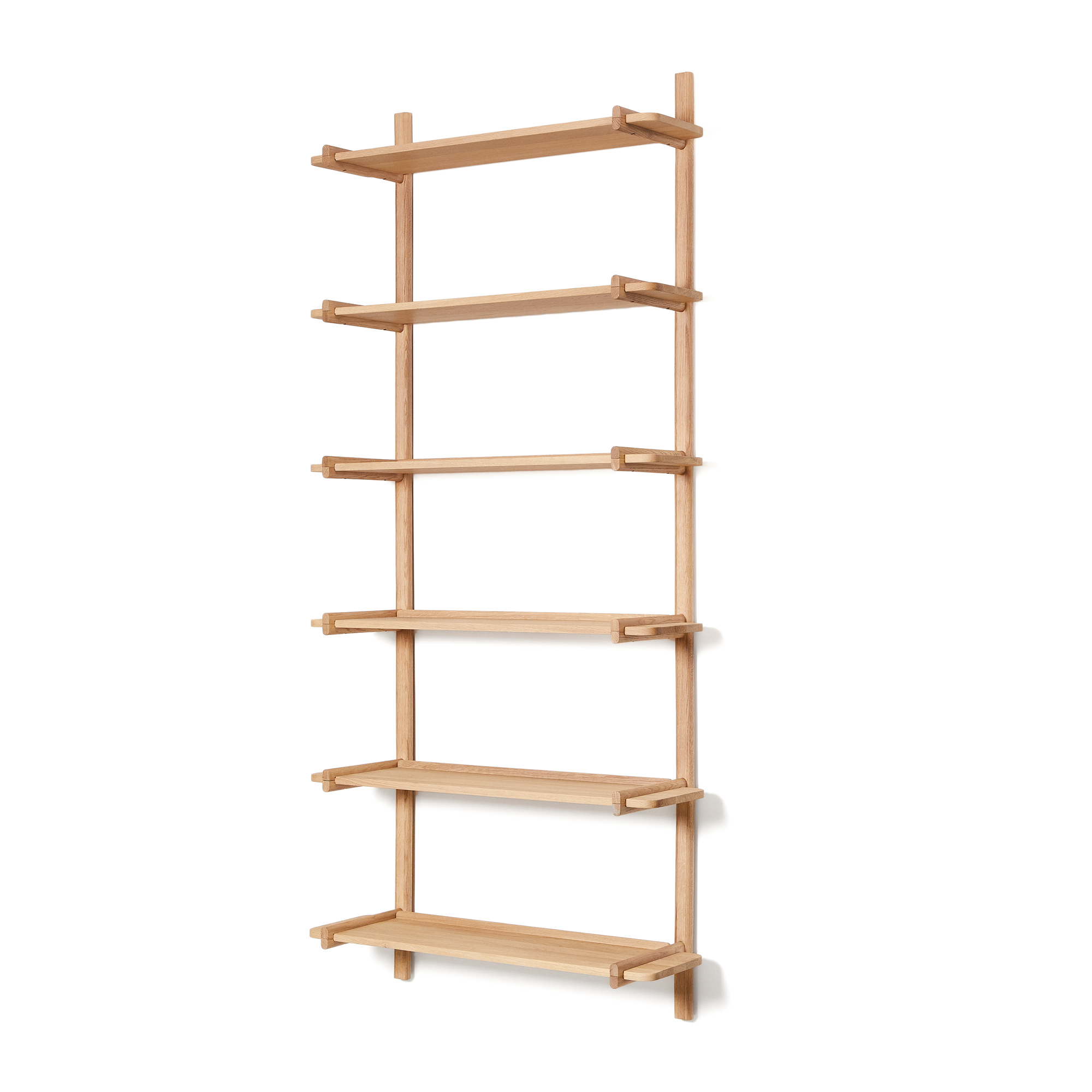 Brun Sitra Modulhylde i Massivt Egetræ - 90 cm