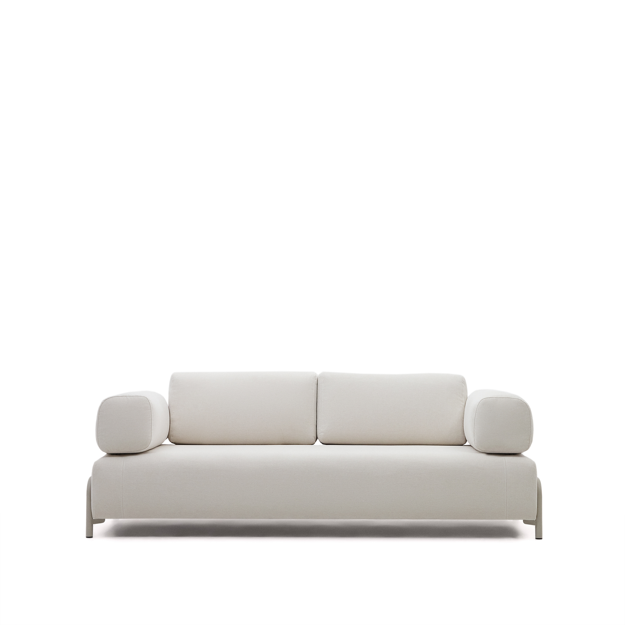 Beige Compo Pers Sofa med Grå Metalstruktur fra Kave Home