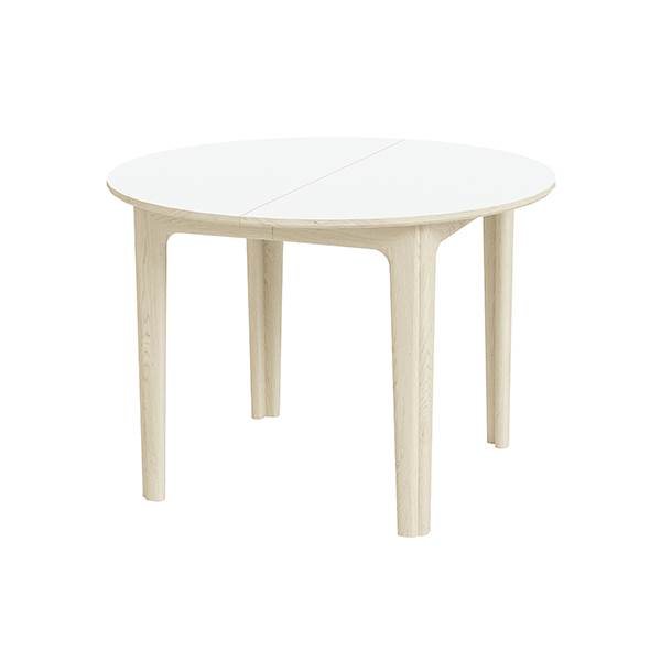 Hvid Sm111 Rundt Olie Laminatplade Skovby Spisebord