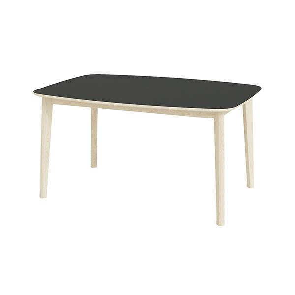 Skovby SM118 Spisebord i Hvid Olie og Sort Laminat