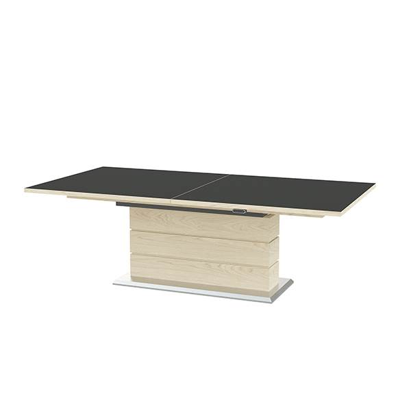 Hvidt Justerbart Spisebord i Laminat fra Skovby - 5707584030083