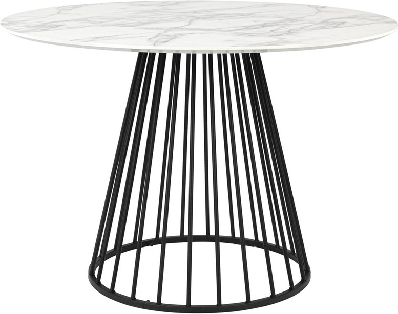 Sort Rundt Floris Spisebord Ø110 - Elegance til Dit Hjem