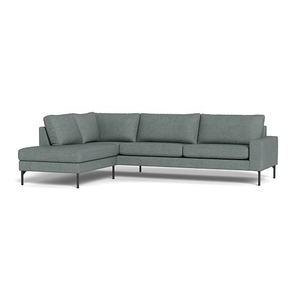 Sindal Sofa med Open End - Elegant Grå Design