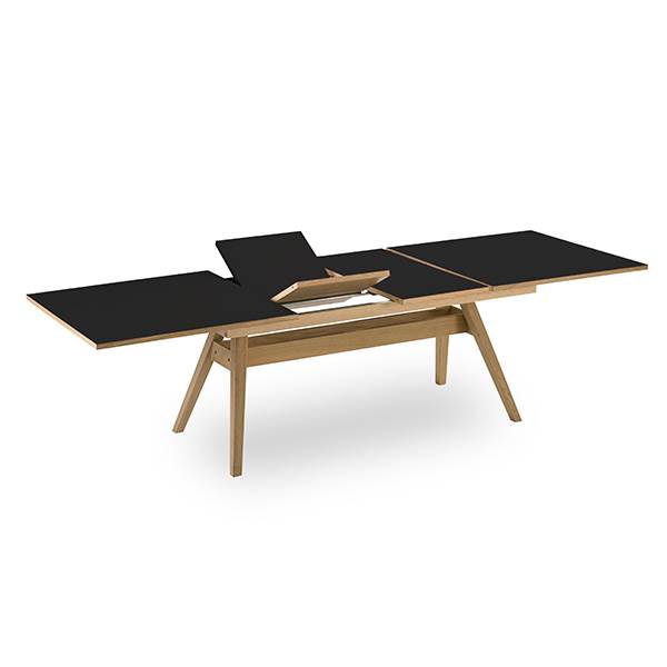 Skovby SM11 Spisebord - Hvidolieret med Sort Nano Top