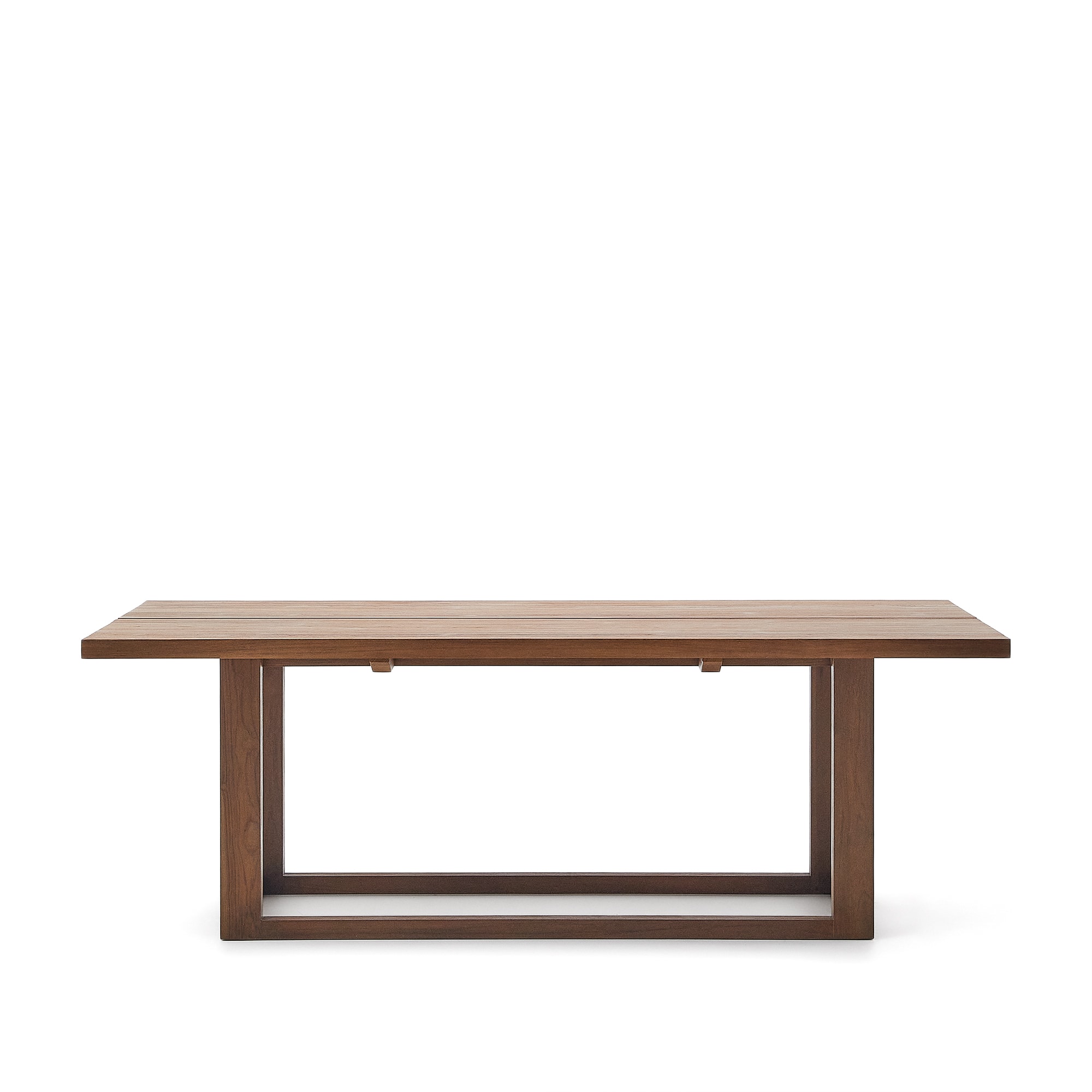 Brun Sashi Rektangulært Spisebord i Teaktræ - 220x100 cm