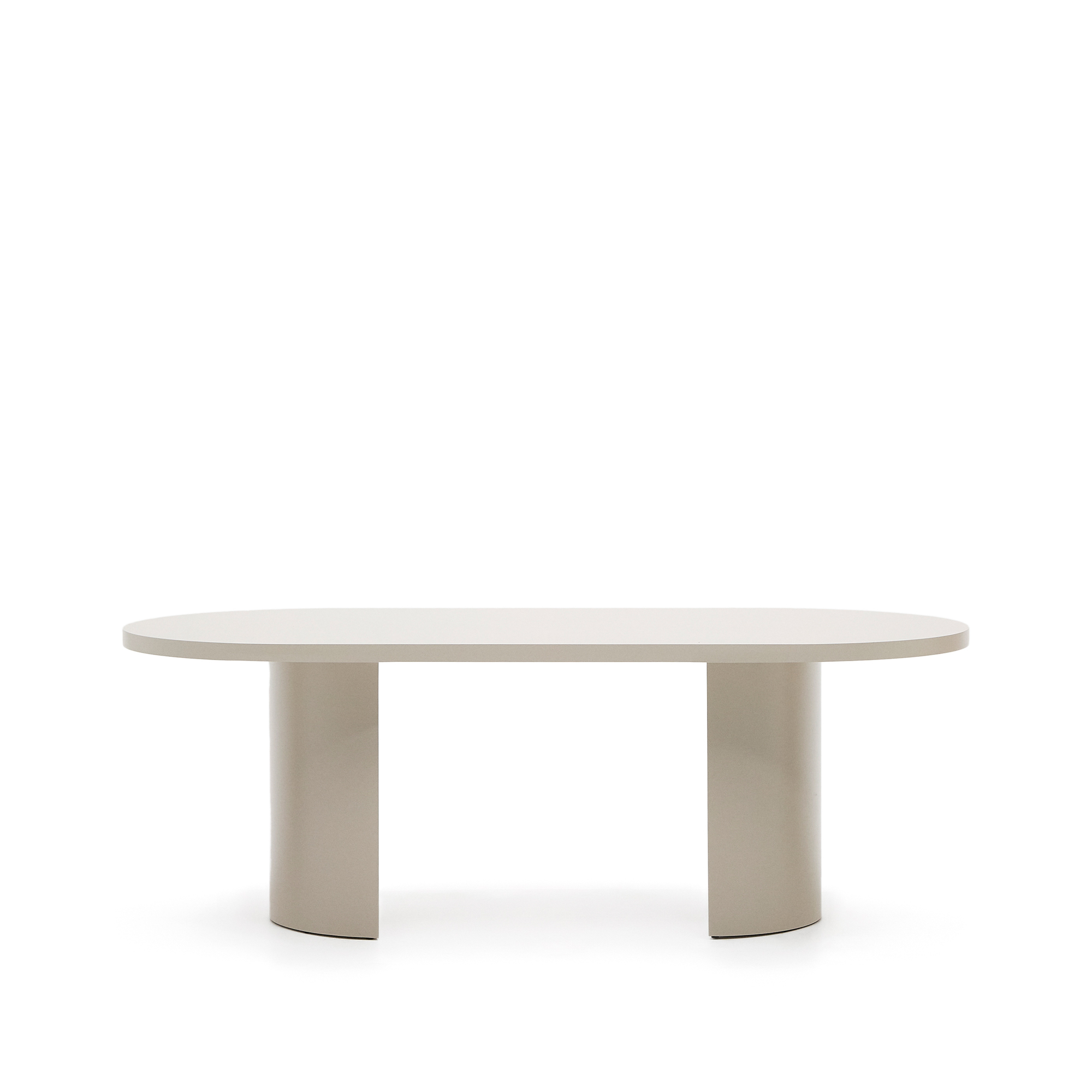 Nealy Oval Ecru Mdf 200x100 Kave Home Spisebord - 8433840972756