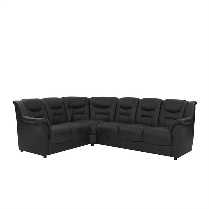 Sort Hjørne Læder Hjørne Thor Sofa