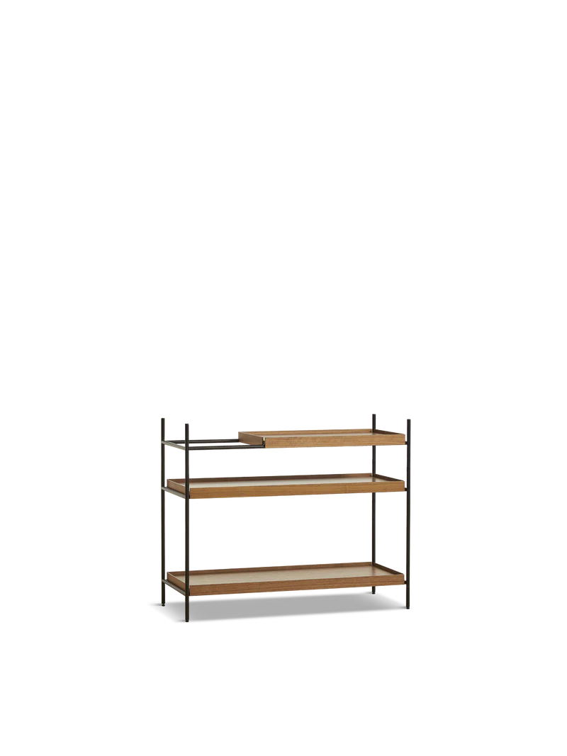 Lav Valnød Tray fra WOUD - Dynamisk Hyldesystem 100 cm