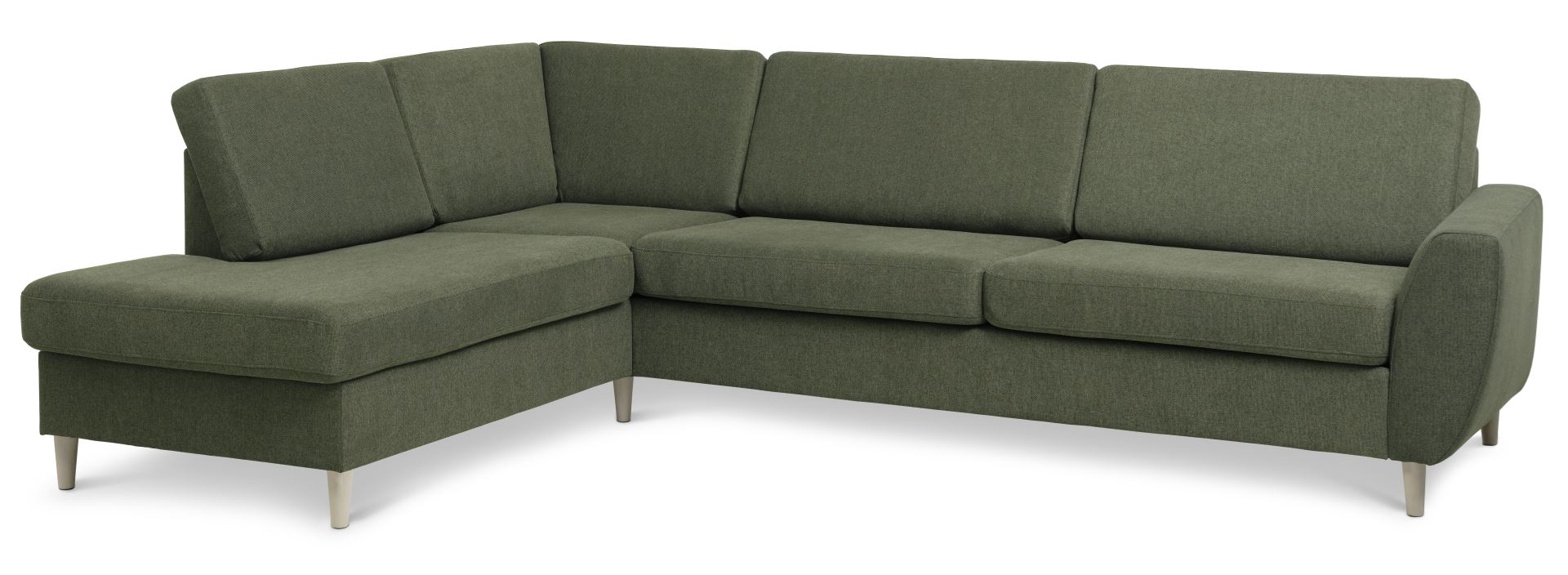 Grøn Wendy Chaiselongsofa i Vinter Mos - Stil og Komfort