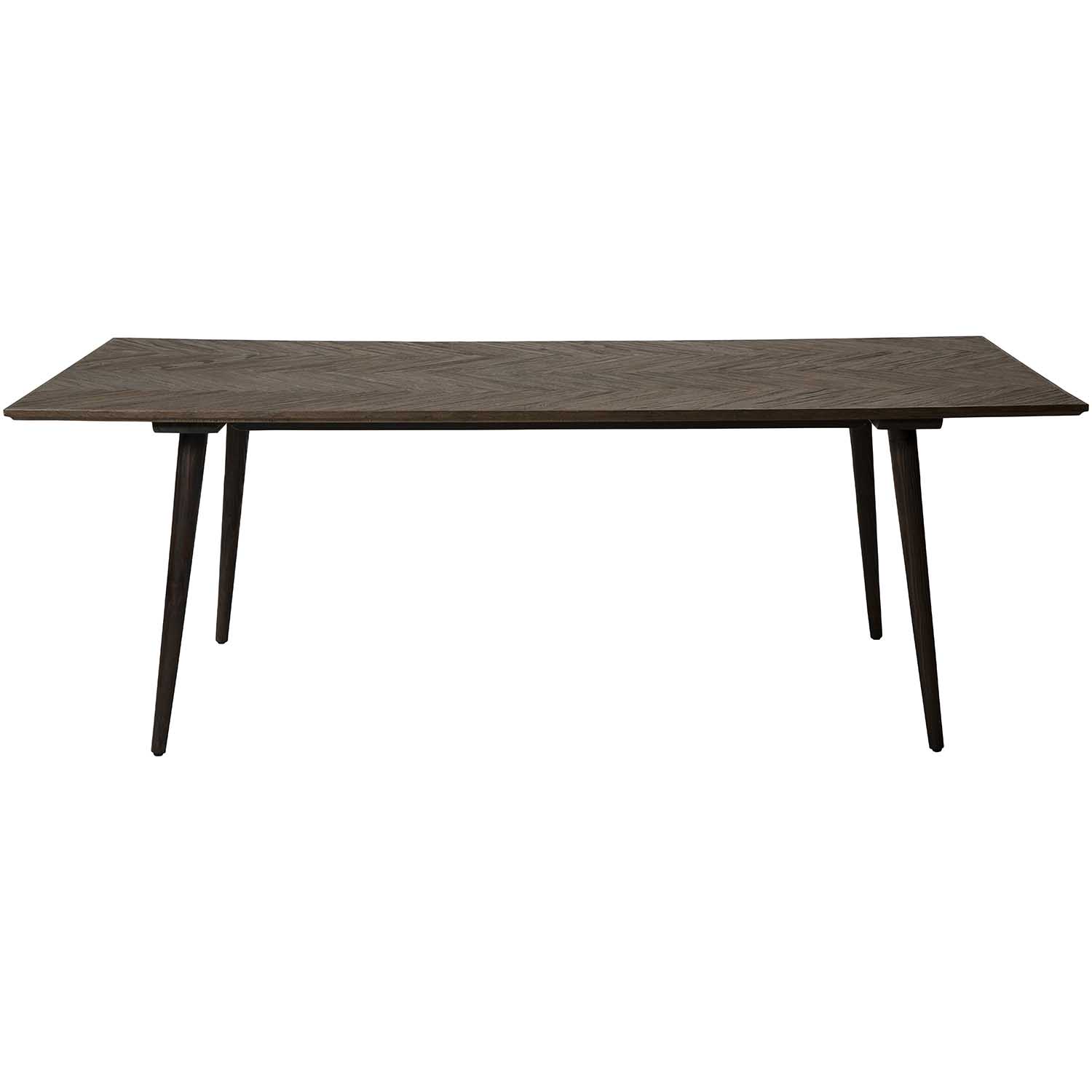 Brun Dan Form Bone Spisebord i Genbrugs Elmetræ 220x100 cm