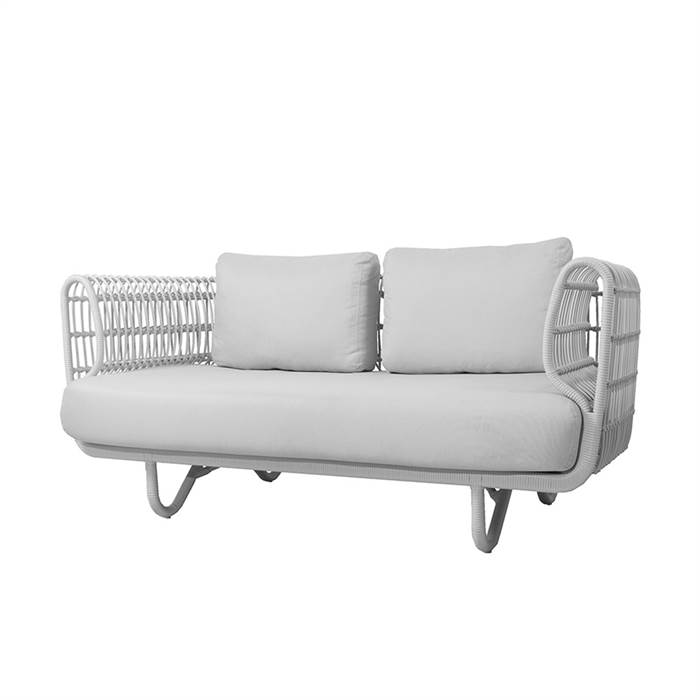 Cane-Line Nest 3-personers Havesofa i Hvid - Elegant Design