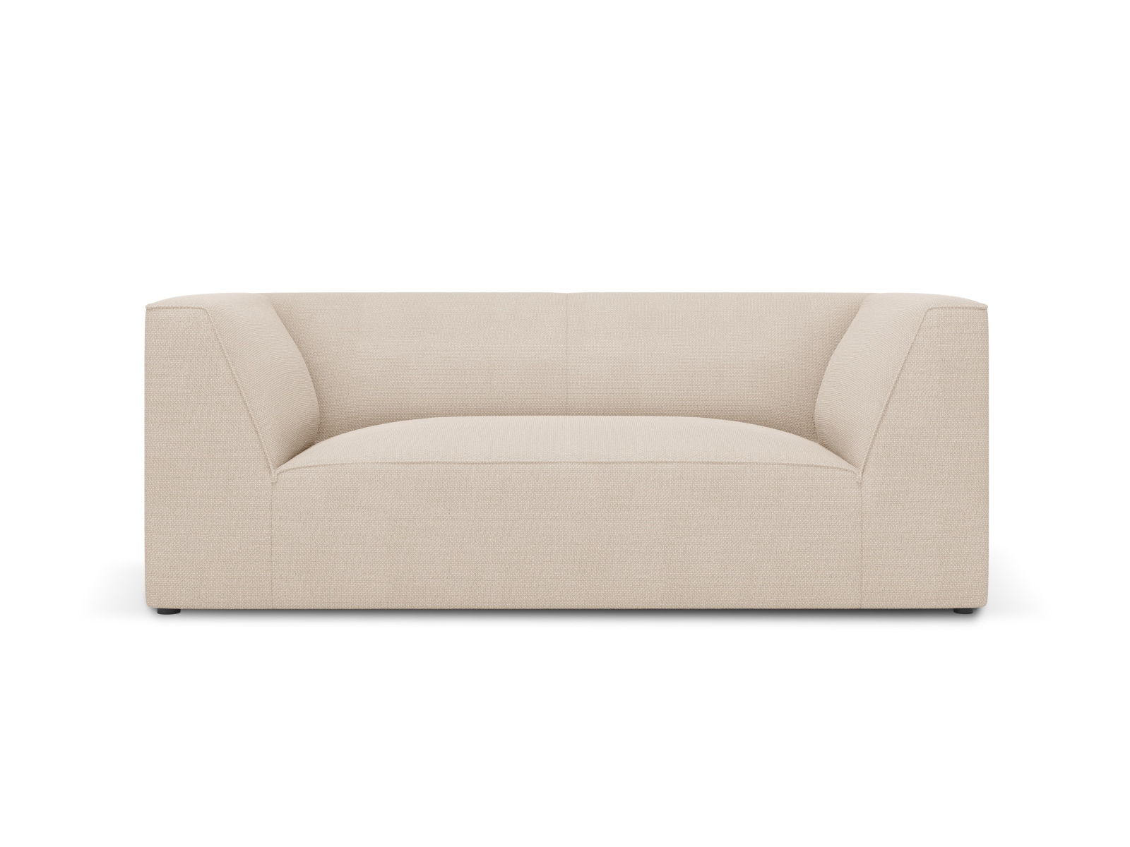 Sort Ruby Sofa med Beige Stof - Stilfuld og Moderne Design