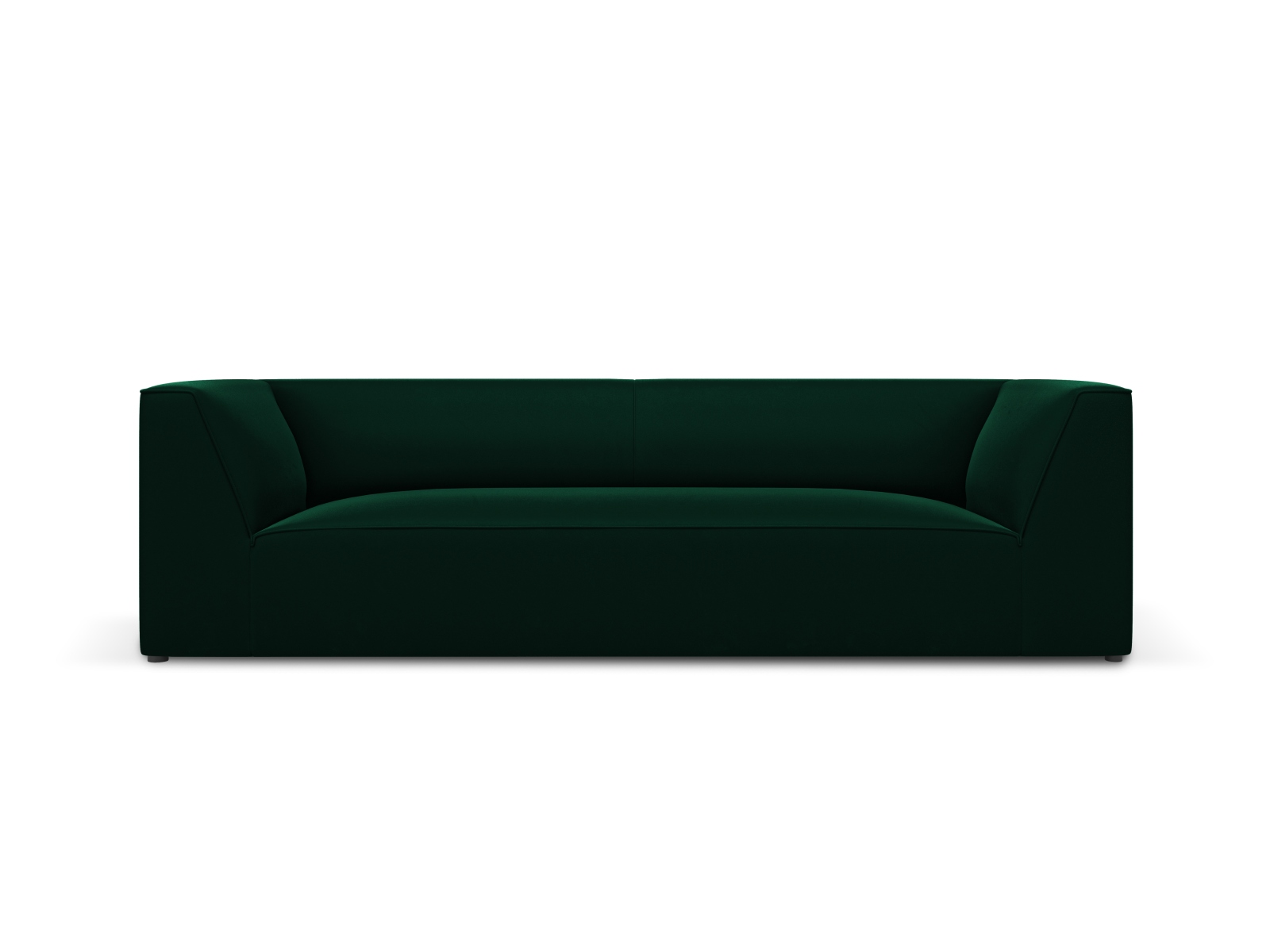 Elegant Sort Ruby Sofa med Grøn Fløjl - Micadoni Design