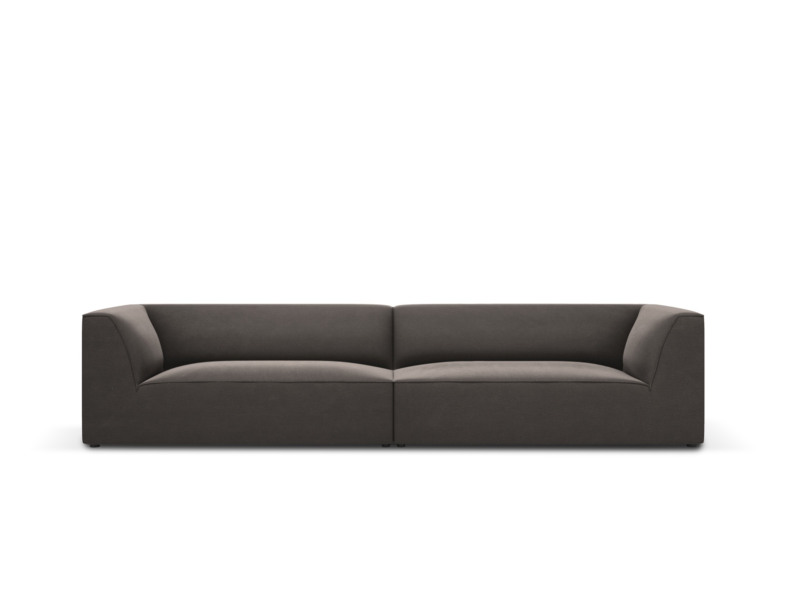 Sort Ruby Sæder Antracitgrå Fløjl Plast Micadoni Sofa - 5903614634249