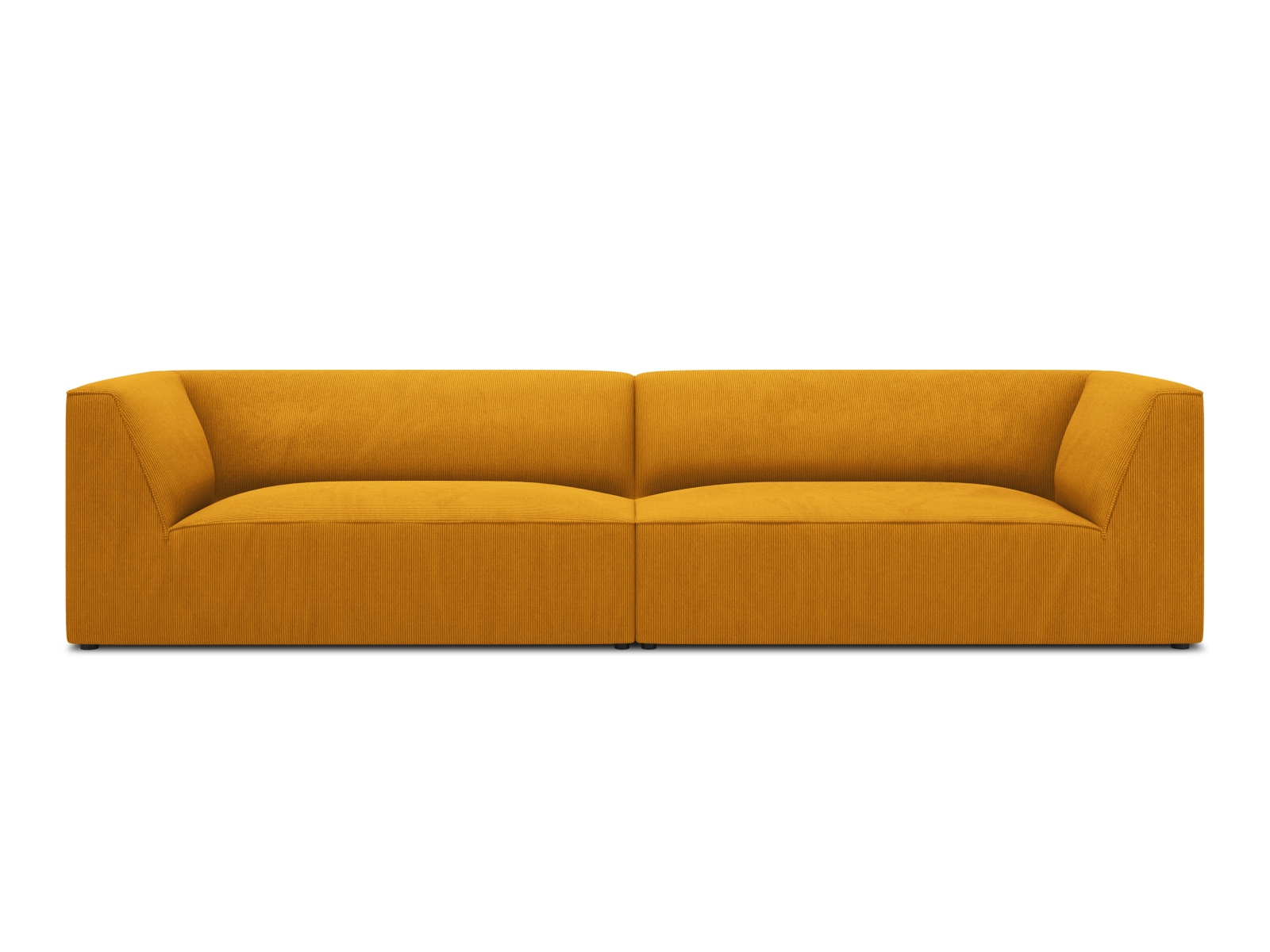 Sort Ruby Sofa Sæder i Gul Corduroy – Opgrader dit hjem!