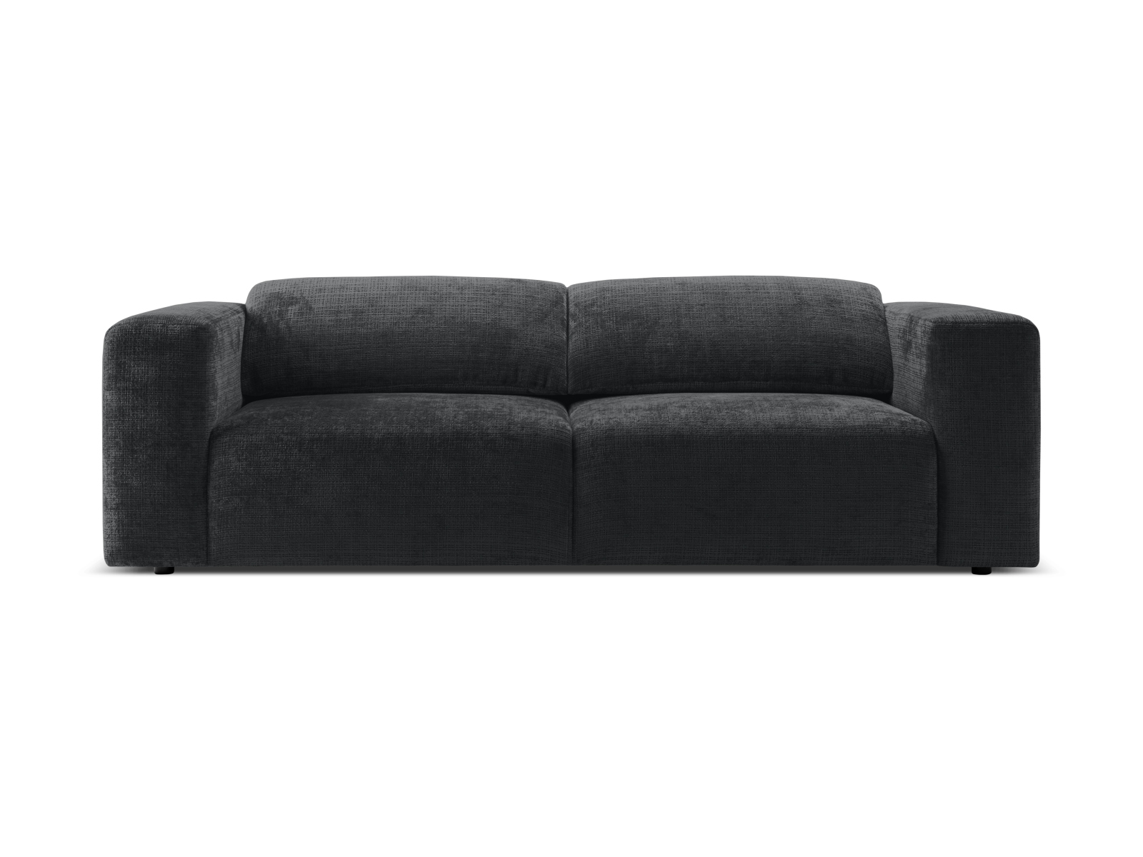 Cruz Sofa med Foldbare Nakkestøtter - Antracitgrå Chenille
