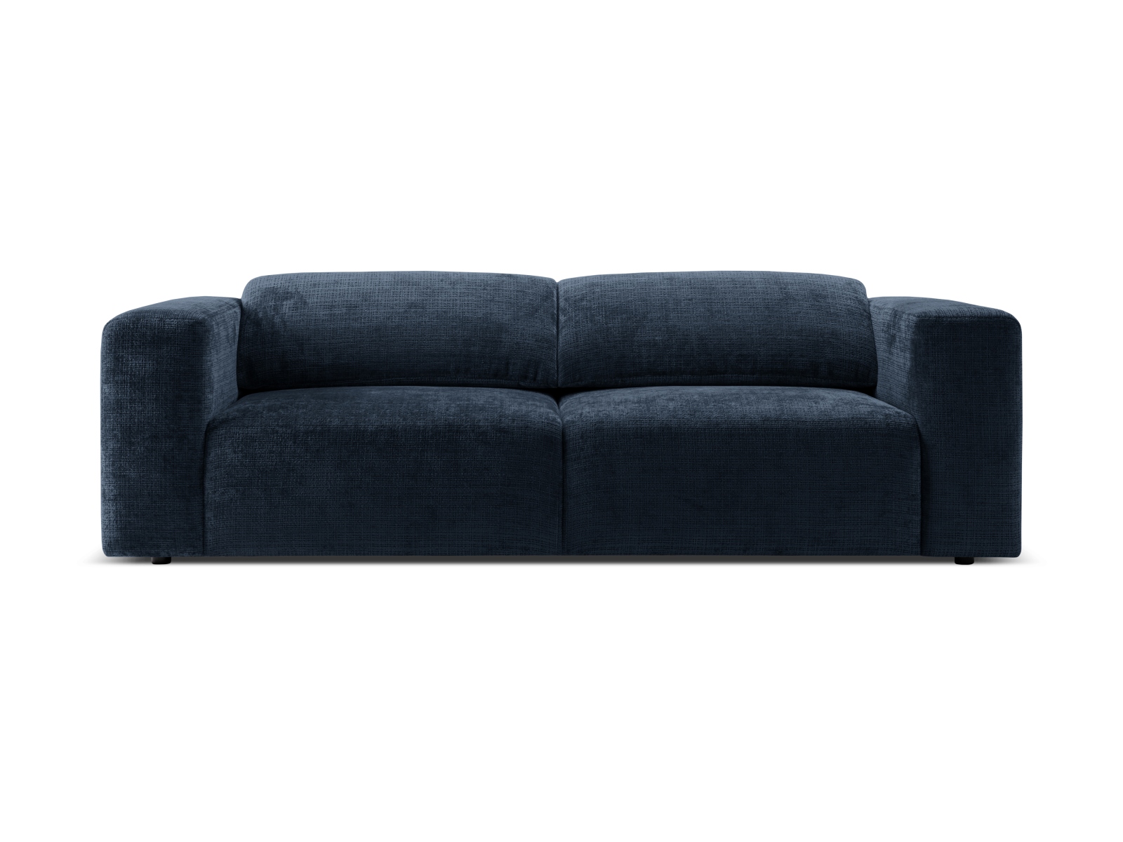 Cruz Sofa med Foldbare Nakkestøtter i Marineblå Chenille