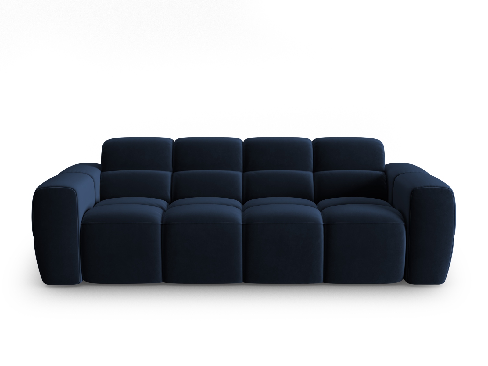 Blå Lisa Pers Konge Fløjl Stof Micadoni Sofa - 5905389856758