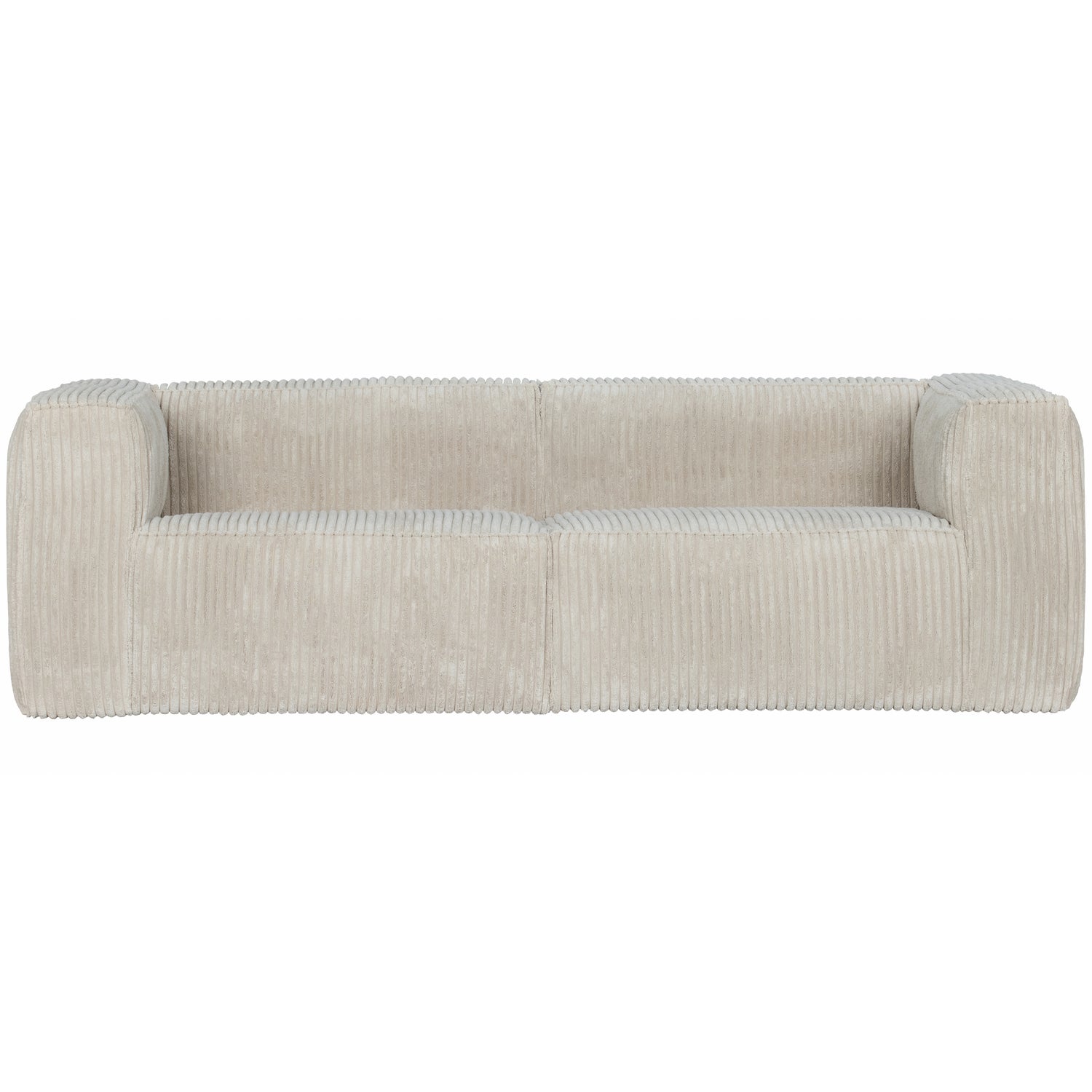 Natur Bean Pers Fløjl Sofa - 3,5-personers Design til Dit Hjem