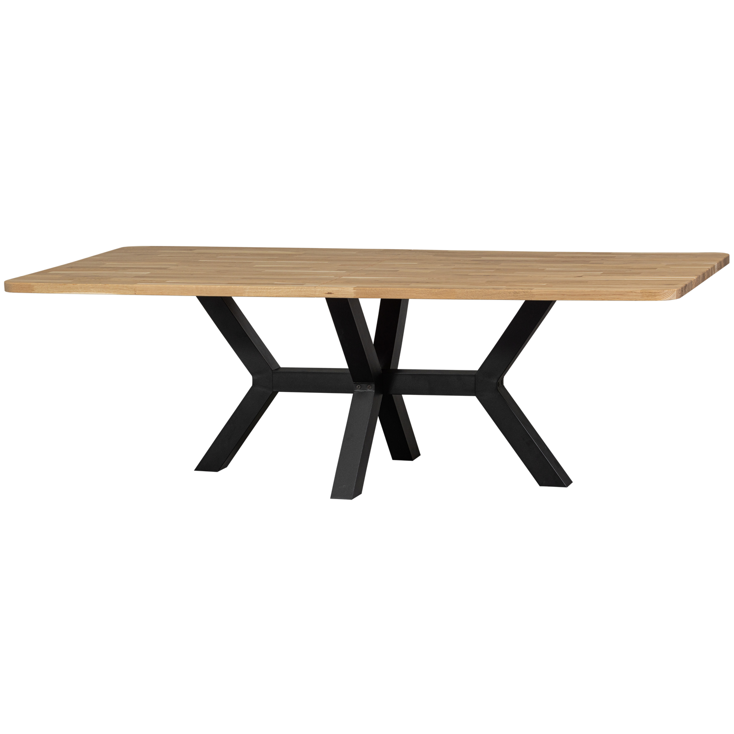 Natur Combi Tablo Rektangulær Metal 240x100 Woood Spisebord - 8714713185030