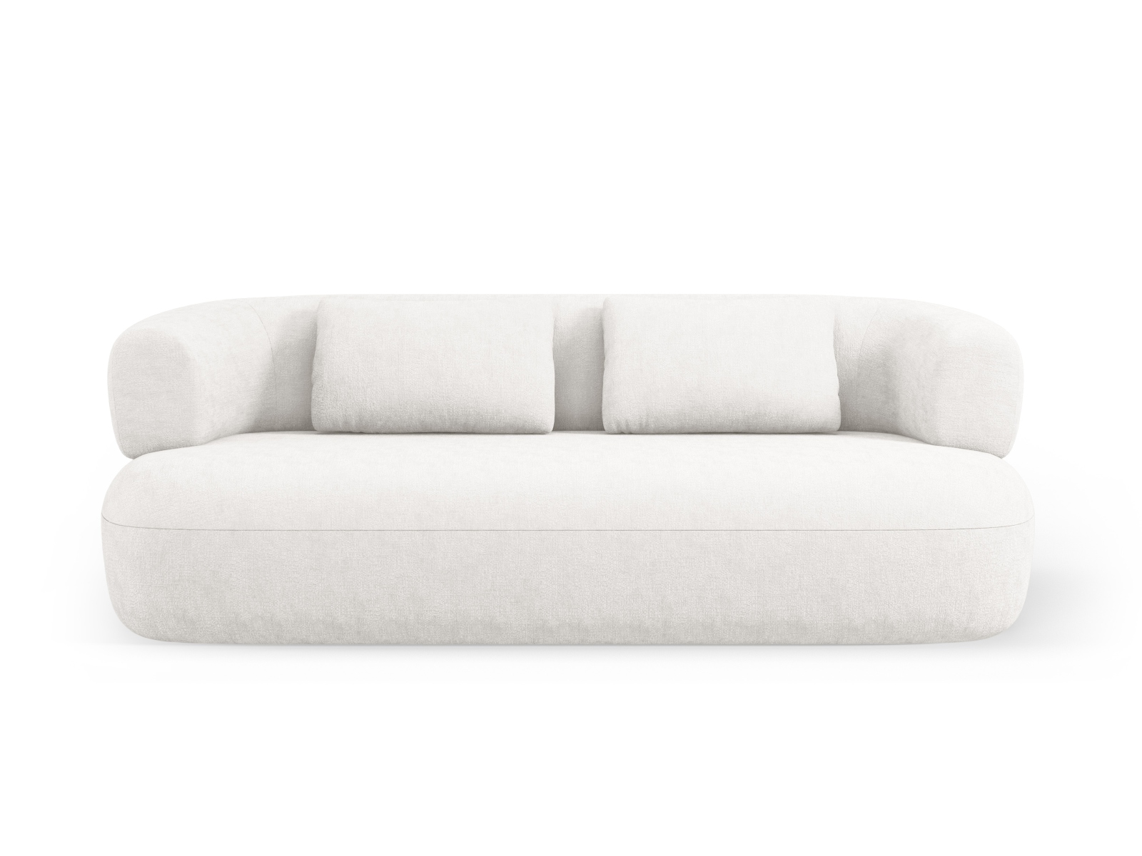Sort Jenny Sofa med Beige Chenille og Plast 5905389725795