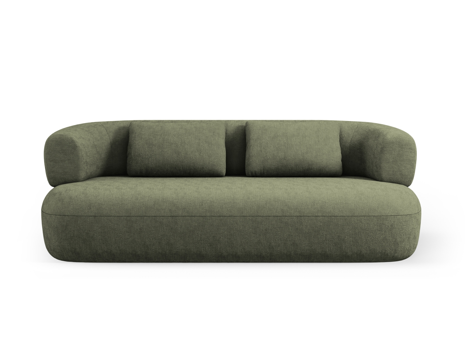 Sort Jenny Sofa med Grøn Chenille – Elegant Design til Hjemmet