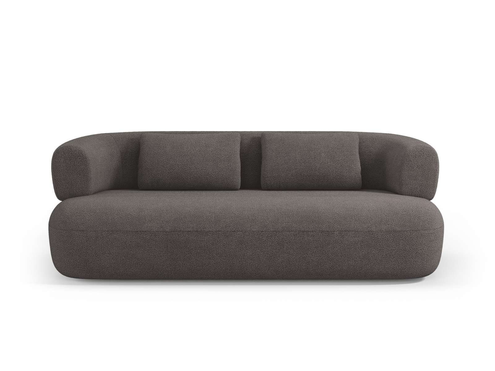 Sort Jenny Sæder Grå Boucl Plast Micadoni Sofa - 5905389725948