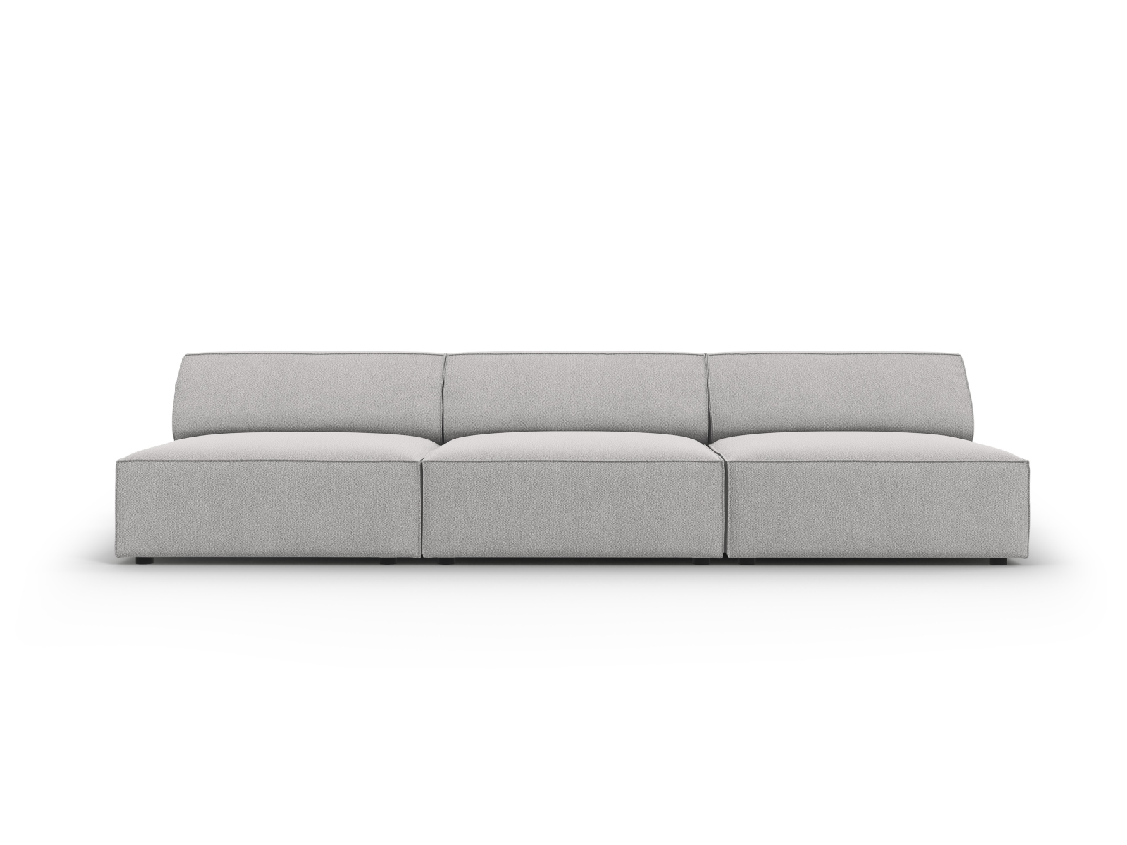 Sort Jodie Sofa i Grå Stof - Fantastisk Tilbud!