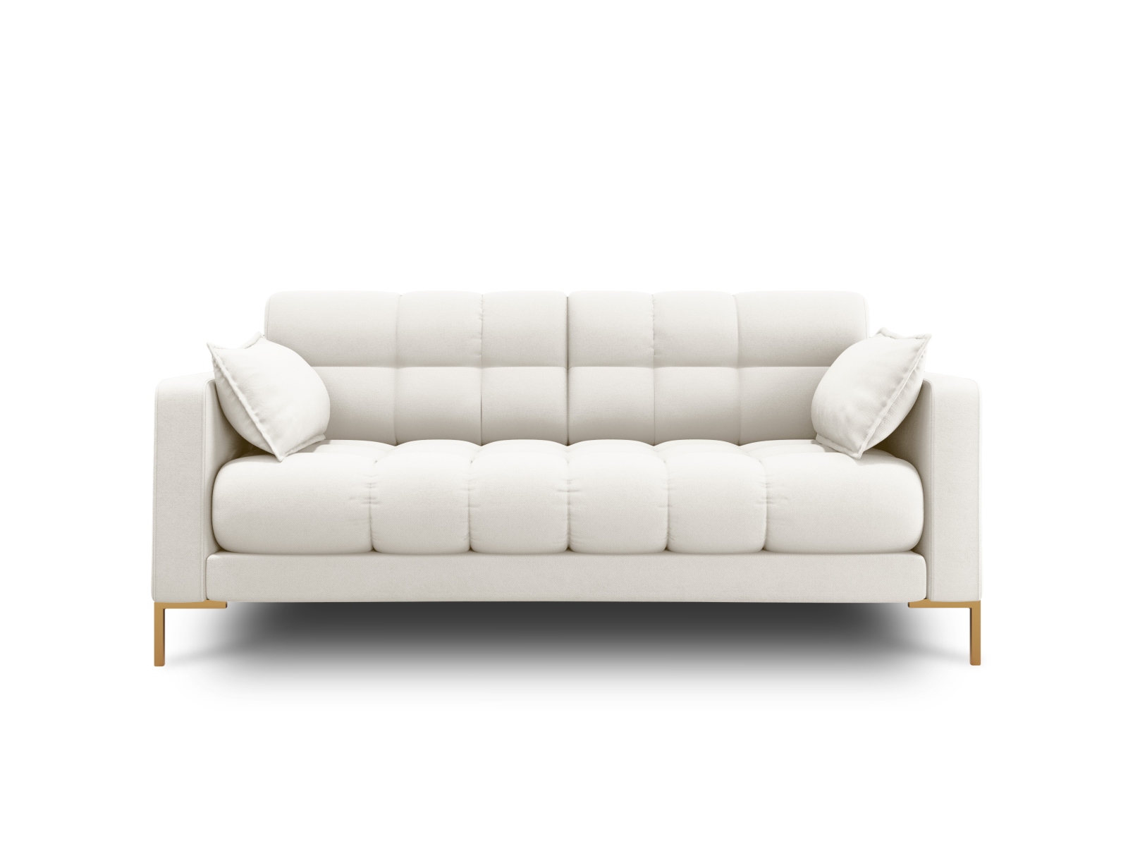 Beige Mamaia Sæder Stof Guld Metal Micadoni Sofa - 5905389648469