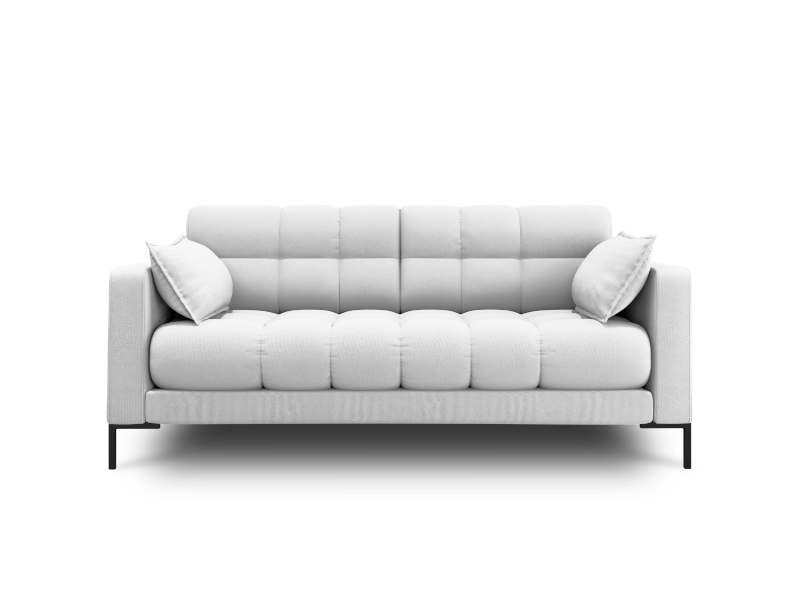 Sort Micadoni Mamaia Sofa med Grå Stof og Metal