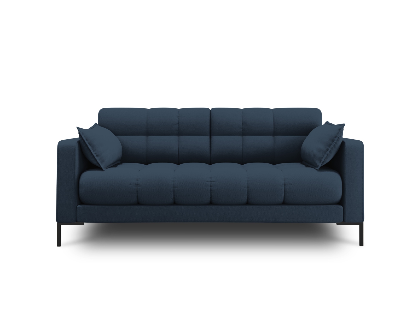 Mamaia Sofa med Blå Stof og Sort Metal - Fantastisk Tilbud!