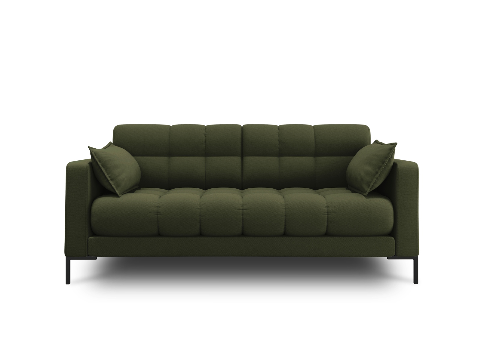 Sort Mamaia Sofa med Grøn Stof og Metalramme - Stilfuld Elegance