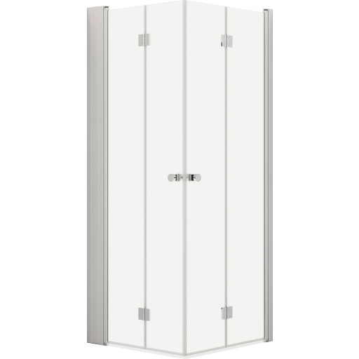 Dansani Match Brusehjørne 79x79 med Tower Reol - Klar Glas