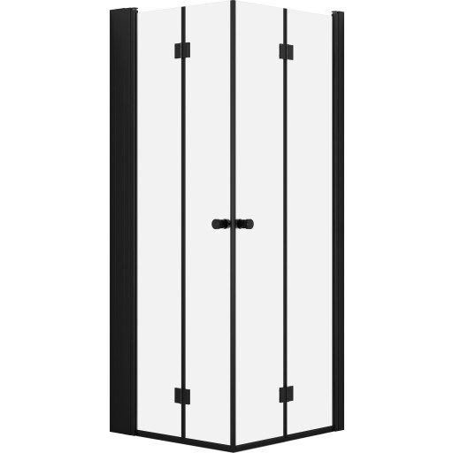 Sort Dansani Match Brusehjørne med Tower Reol - 79x79 cm