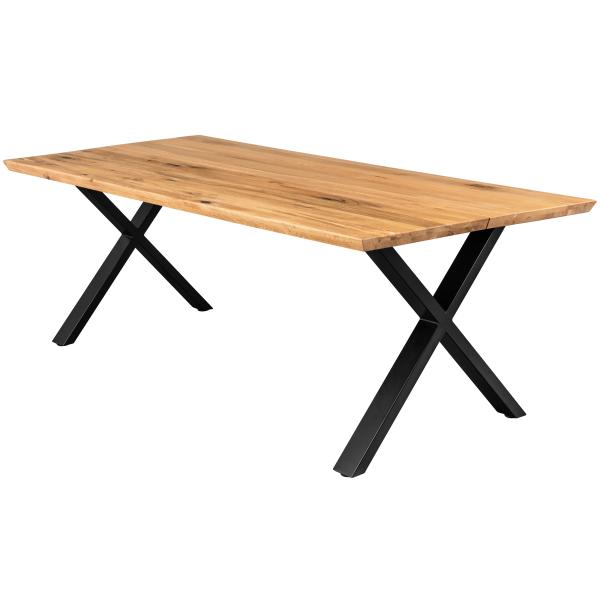 Homeville Firenze Lys Med Krydsben Planker 200x95x71cm Spisebord