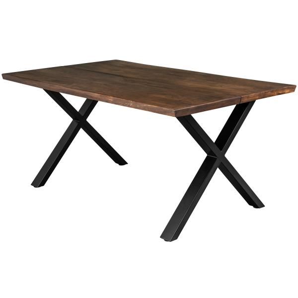 Sort Homeville Firenze Med Krydsben 160x95x74cm Smoked 160x95x74cm Spisebord