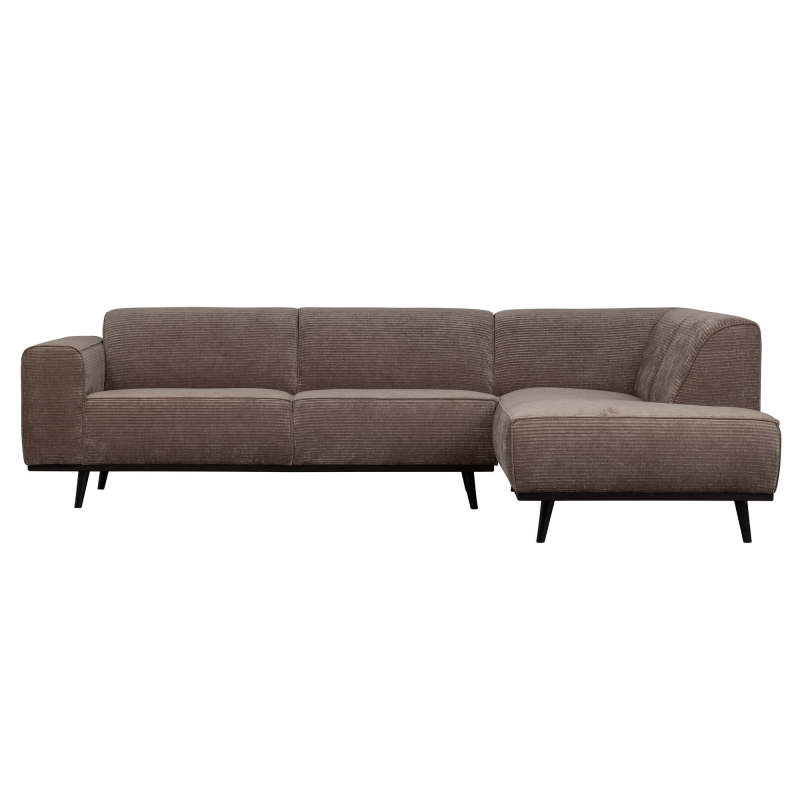 Brun Højrevendt Hjørnesofa i Taupe - BePureHome