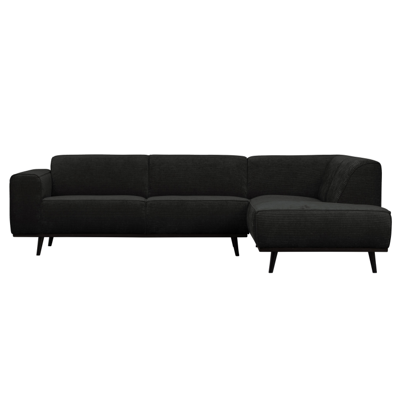 Elegant Grå Højrevendt Hjørnesofa fra BePureHome