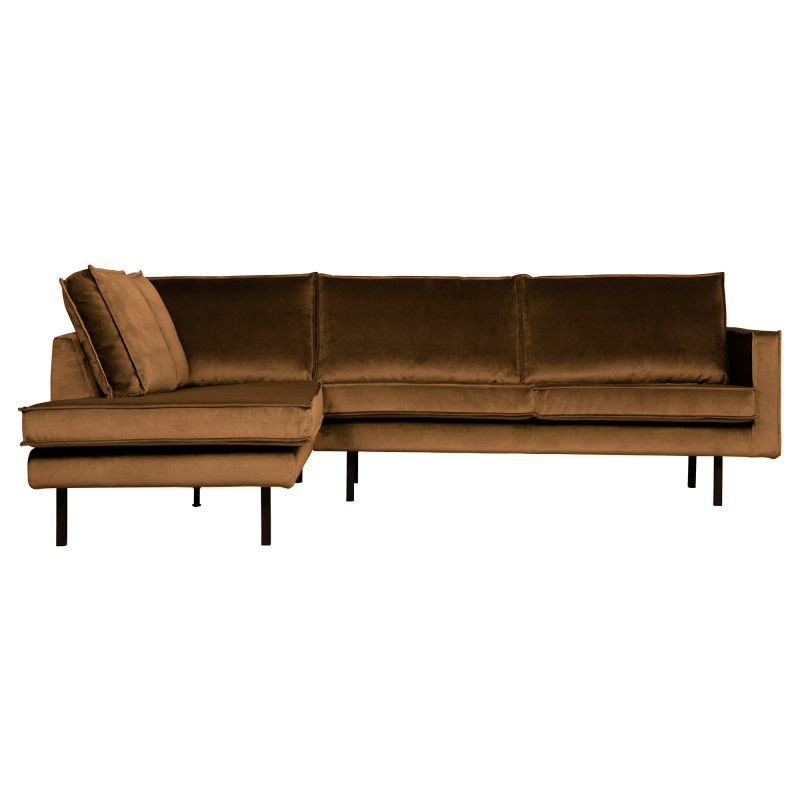 Gul Rodeo Hjørne Venstrevendt Velour Honey Yellow Bepurehome Sofa - 8714713105991