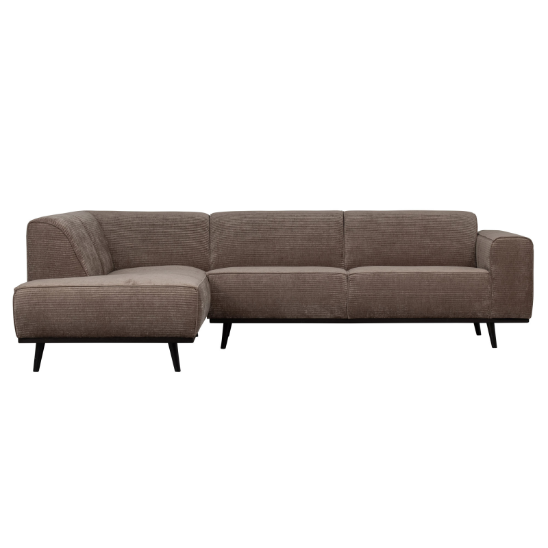 Brun Venstrevendt Hjørnesofa i Taupe - Stilfuld Elegance