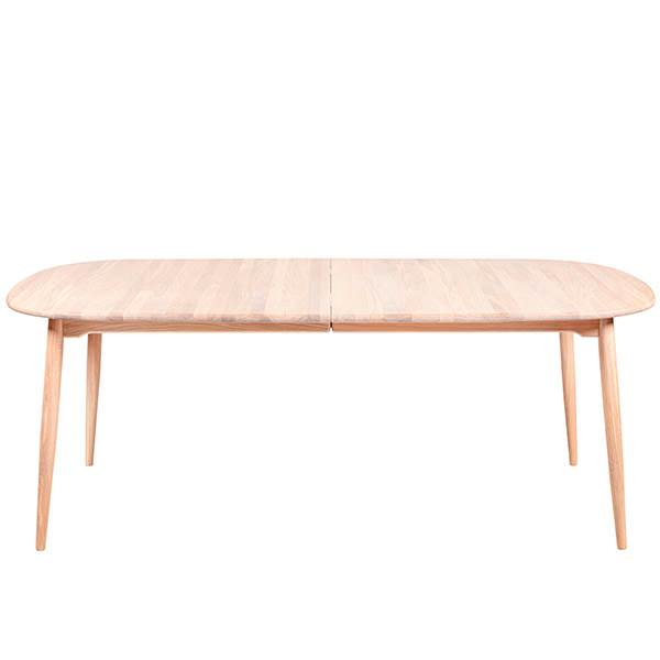 Elegant Ovalt Spisebord med Synkronudtræk – 105x200 cm
