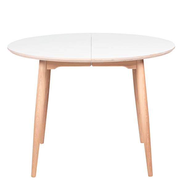 Elegant Rundt Spisebord Ø120 med Laminat Træstel