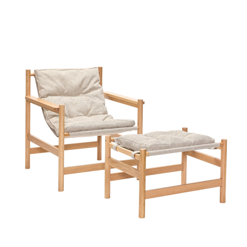 Beige, Natur Heritage Fodskammel Natur Beige Lænestol - 5712772144237