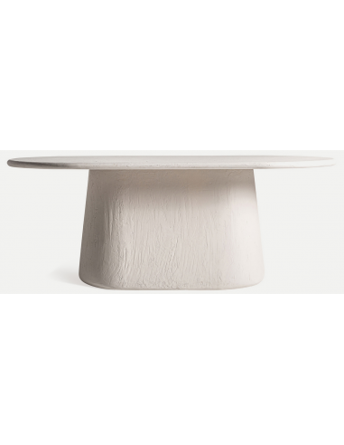Hvid Inha Ovalt Mdf Mangotræ 200 100 Rustik Off White Spisebord