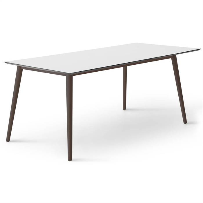 Moderne Hvid Meza Spisebord 210x100 cm - Nordisk Design