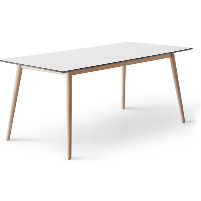 Moderne Hvid Meza Spisebord 210 x 100 cm fra Hammel