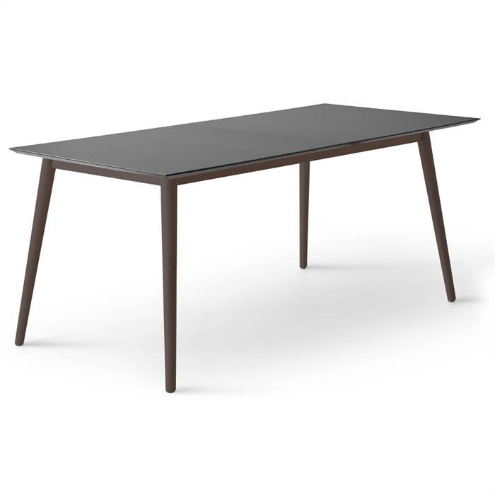 Sort Meza Hammel Square 210 100 Antifinger Laminat Ben Bejdset Ask Meza By Hammel Spisebord